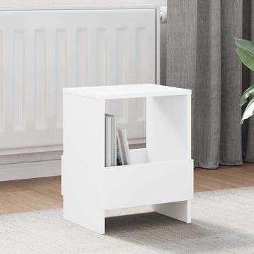 vidaXL Tijdschrift Rek 2 st Wit 35 x 30 x 45 cm, Verzenden, Nieuw