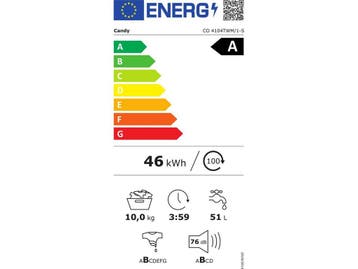 Candy Smart Pro Inverter CO 4104TWM/1-S - Wasmachine, Verzenden, Zo goed als nieuw