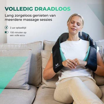 2dekans | Massagerr® Shiatsu Massagekussen 2.0 – Draadloos –, Ophalen of Verzenden, Zo goed als nieuw