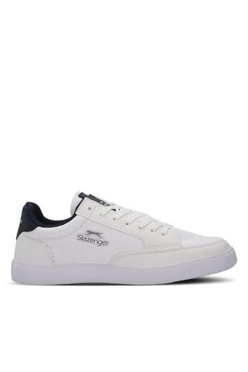 Sneakers heren wit marineblauw | Slazenger Fidel | nieuw, Kleding | Heren, Verzenden, Nieuw, Sneakers of Gympen, Wit