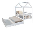 Logeerbed Huisjesbed Wit 160x80 | Nieuw | Scherpe Prijs, 85 tot 100 cm, Nieuw, Ophalen of Verzenden, Matras