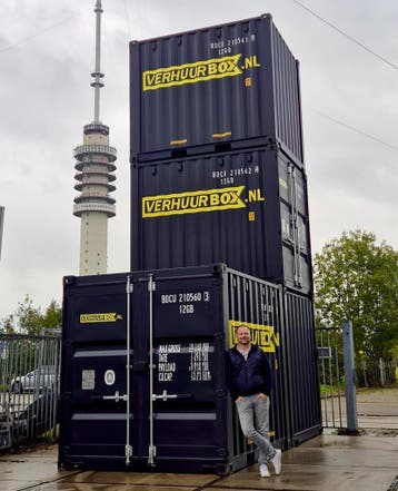 Verhuurbox 4m 16m3 8m2 opslagcontainer huren