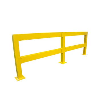 Veiligheidshek 170 x 100 cm - Geel - Staal - 3,5 mm - Binnen, Verzenden