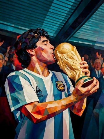 daveY - Diego Maradona Geometric – El Pibe de Oro: The, Nieuw