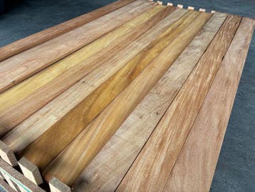 vlonderplanken-planken-schutting-Hardhout-Garapa-16x90mm, Tuin en Terras, Ophalen, Nieuw, Hout