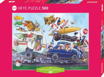 Cartoon Classic - Off on Holiday Puzzel (500 stukjes) | Heye, Verzenden, Nieuw