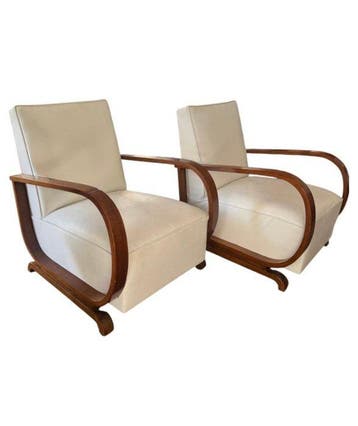 Fauteuil (2) - Walnoot