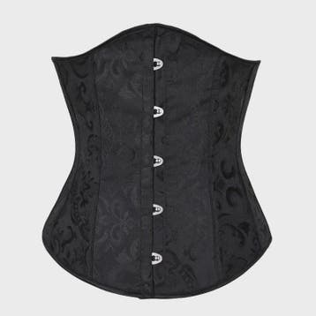 Bloemenprint Underbust Corset met Push-Up Effect - Sexy Goth, Verzenden
