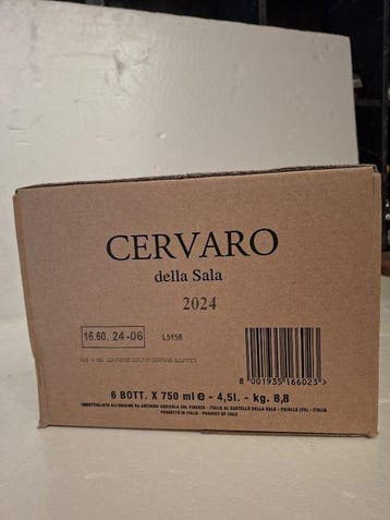 2024 Cervaro della Sala - Antinori - Umbrië - 6 Fles (0,75, Verzamelen, Wijnen, Nieuw