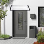 [en.casa] Deurluifel Mellerud afdak 100x100 cm transparant e, Verzenden, Nieuw