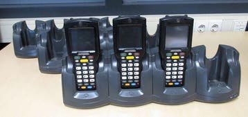 Motorola scannerhouder met handscanner