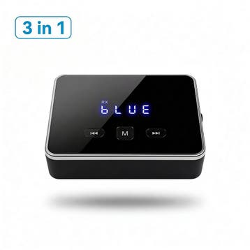 Bluetooth Transmitter &amp; Receiver 3 in 1 - BT 6.0 - 3.5MM, Ophalen of Verzenden, Zo goed als nieuw