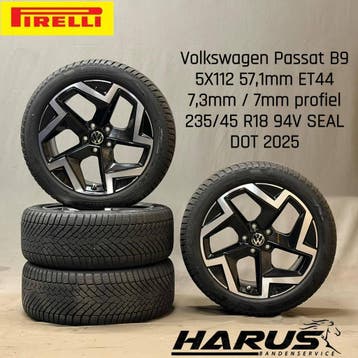 Originele Volkswagen Passat Coventry 18 inch Winterset, Auto-onderdelen, 18 inch, Gebruikt, Banden en Velgen, 235 mm