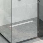 vidaXL 2 in 1 Doucheafvoer Zilver 80 cm Roestvrij staal 304, Verzenden, Nieuw