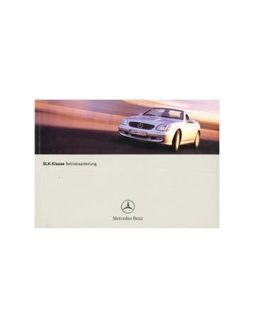 2001 MERCEDES BENZ SLK KLASSE INSTRUCTIEBOEKJE DUITS, Auto diversen, Handleidingen en Instructieboekjes