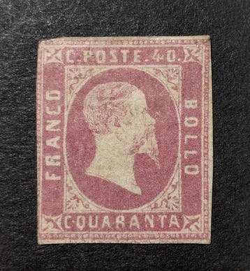 Italiaanse oude staten - Sardinië 1851 - Koninkrijk, Gestempeld