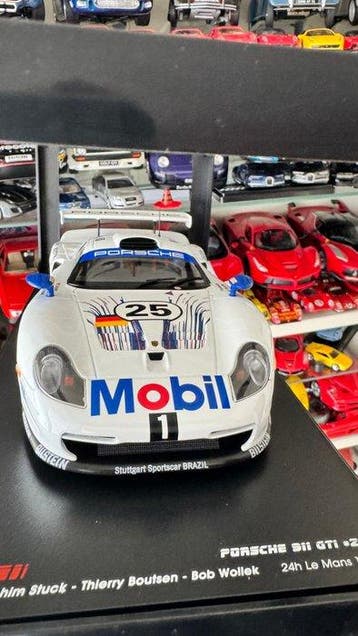 Werk83 1:18 - Modelauto - Porsche 911 GT1 #25 - 24 uur Le, Nieuw