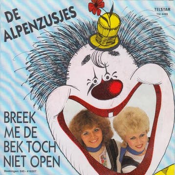 vinyl single 7 inch - De Alpenzusjes - Breek Me De Bek To..., Verzenden, Zo goed als nieuw, 7 inch, Pop