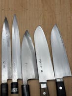 Japanese knives set CA305 Carbon Steel Yangiba Deba and