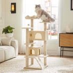 Hoge Multi-Level Krabpaal Toren – Compact, Stabiel, Nieuw, Verzenden, Nieuw, Krabpaal