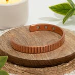 Koperen gezondheids-klemarmband met 6 magneten, Ophalen of Verzenden, Nieuw