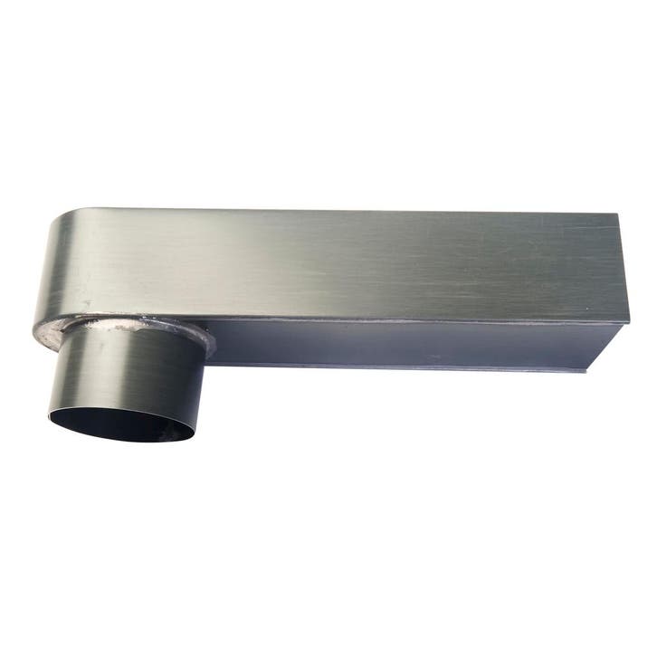 RHEINZINK Stadsuitloop prePATINA graphite-grey Ø80mm 60 x, Doe-het-zelf en Verbouw, Overige Doe-het-zelf en Verbouw, Ophalen of Verzenden