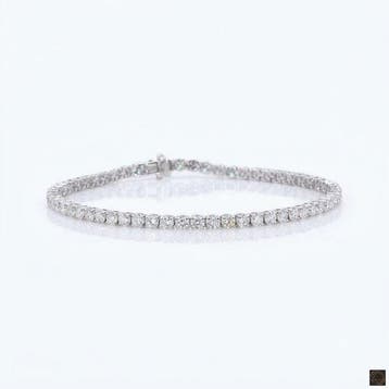Armband - 14 karaat Witgoud - 4.99ct. tw. Diamant, Nieuw