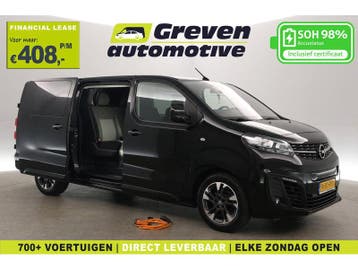 Opel Vivaro-e L3H1 75 kWh | Snelladen | SOH 98% | Dubbele, Automaat, Zwart, Elektrisch, Opel