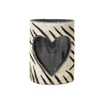 *windlicht koe hart zebra 15cm*, Huis en Inrichting, Woonaccessoires | Overige, Verzenden, Nieuw