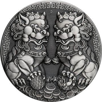 Australië. 2 Dollars 2021 2 oz Australia Double Pixiu