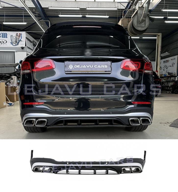 Facelift GLC63 AMG Look Diffuser voor Mercedes GLC X253 SUV, Auto diversen, Tuning en Styling, Ophalen of Verzenden