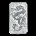 Australië. 1 Dollar 2024 Dragon 1 Oz de Plata Rectangular, Postzegels en Munten