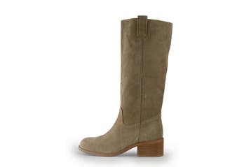 Manfield Laarzen in maat 38 Beige, Hoge laarzen, Verzenden, Beige, Zo goed als nieuw