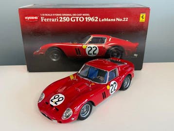 Kyosho 1:18 - Model raceauto - Ferrari 250 GTO #22 Équipe, Hobby en Vrije tijd, Modelauto's | 1:5 tot 1:12, Nieuw