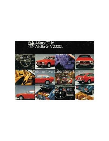 1979 ALFA ROMEO ALFETTA GT 1.6 | GTV 2000 L BROCHURE, Nieuw, Alfa Romeo, Author