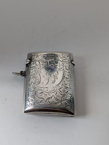 Vesta doosje - .925 zilver, Antiek en Kunst