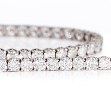 Zonder minimumprijs - Armband - 14 karaat Witgoud - 6.12ct., Nieuw