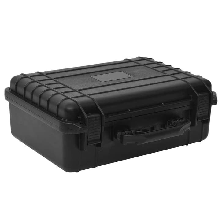 vidaXL Flightcase draagbaar 47x36x18 cm PP zwart, Audio, Tv en Foto, Fotografie | Fototassen, Nieuw, Verzenden