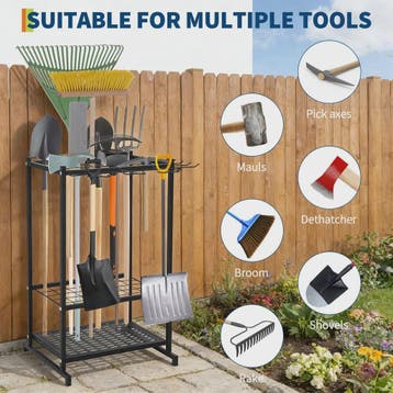 Gereedschap Organizer Tuin - 3 Laags Opbergrek met Mand voor, Verzenden, Nieuw
