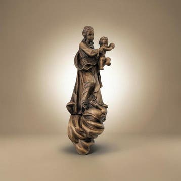 sculptuur, Virgin Mary with the Christ Child Standing on the, Antiek en Kunst