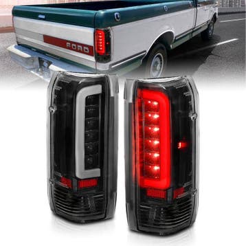 ANZO 1987-1996 Ford F-150 LED Taillights Black Housing Clear, Ophalen of Verzenden, Nieuw