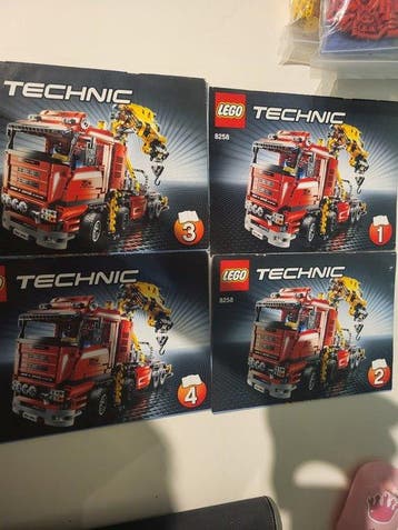Lego Set - Technic - LEGO Technic – 8258 Crane Truck + 42009, Nieuw