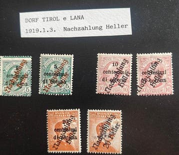 Italië - Trentino 1919/1919 - Tirolo Dorf Tirol en Lana -, Gestempeld