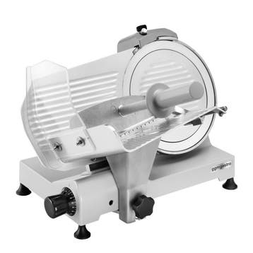 GGM Gastro | Vleessnijmachine - schuin model - 132W - Mes |, Verzenden, Nieuw in verpakking, Bakkerij en Slagerij