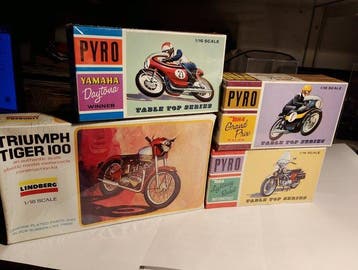 Lindberg, Pyro 1:16 - Model fiets (4) - BSA Lightning Rocket, Nieuw