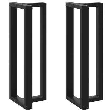 vidaXL Bartafelpoten 2 st T-vormig 40x35x(110-111) cm staal, Huis en Inrichting, Tafelonderdelen, Verzenden, Nieuw