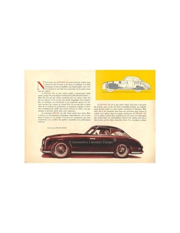 1952 PEGASO Z-102 BROCHURE FRANS, Nieuw, Author