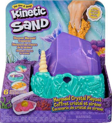 Kinetic Sand - Kristal Zeemeermin-speelset met 481 g, Verzenden, Nieuw