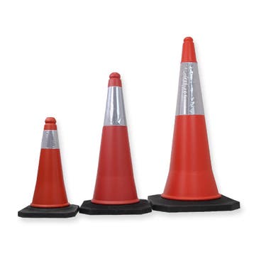 Rood  -  witte verkeerskegel  -  pylon  -  Wit & Rood  -  x, Verzenden