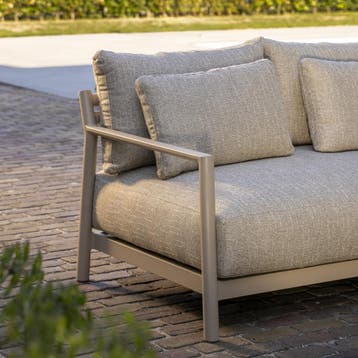 June Mykonos modulaire chaise longue loungeset 4 delig teak, Ophalen of Verzenden, Nieuw